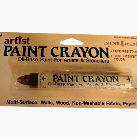 Artist Paint Crayon Truffles Brown Oil Base Artists Stenciler 26538 - Picture 4 of 8